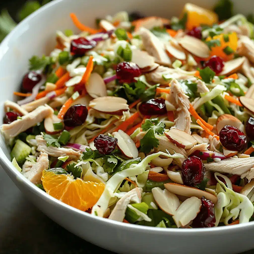 Asian Chicken Cranberry Salad preparation steps