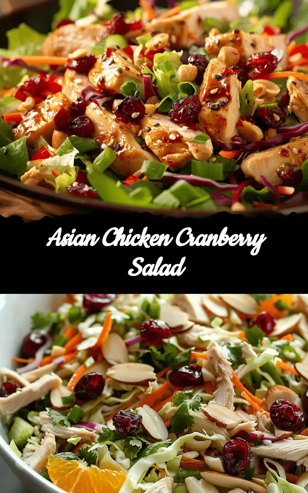 Asian Chicken Cranberry Salad recipe