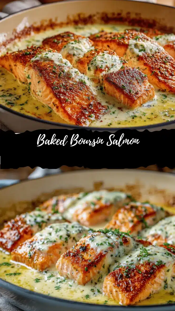 Baked Boursin Salmon recipe