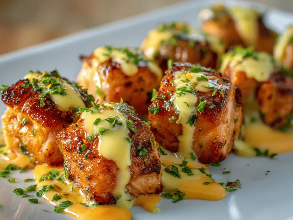 bang bang salmon bites - featured image