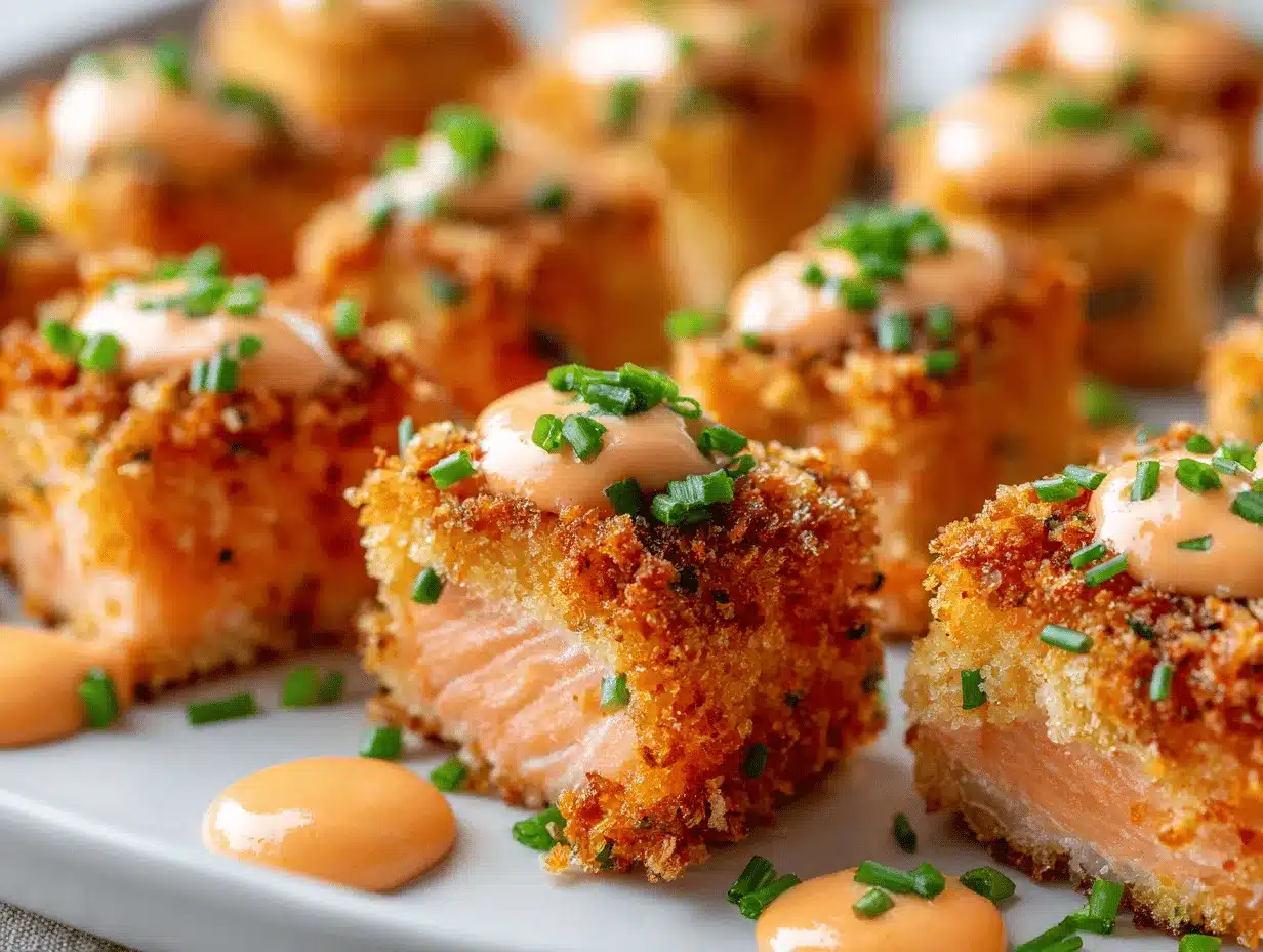 Bang Bang Salmon Bites preparation steps