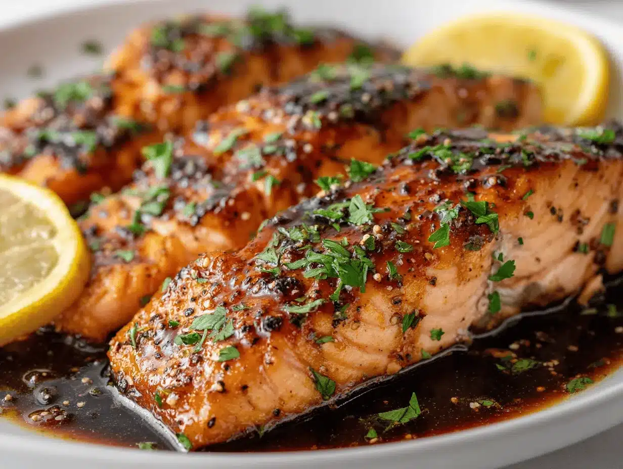 brown sugar soy glazed salmon preparation steps