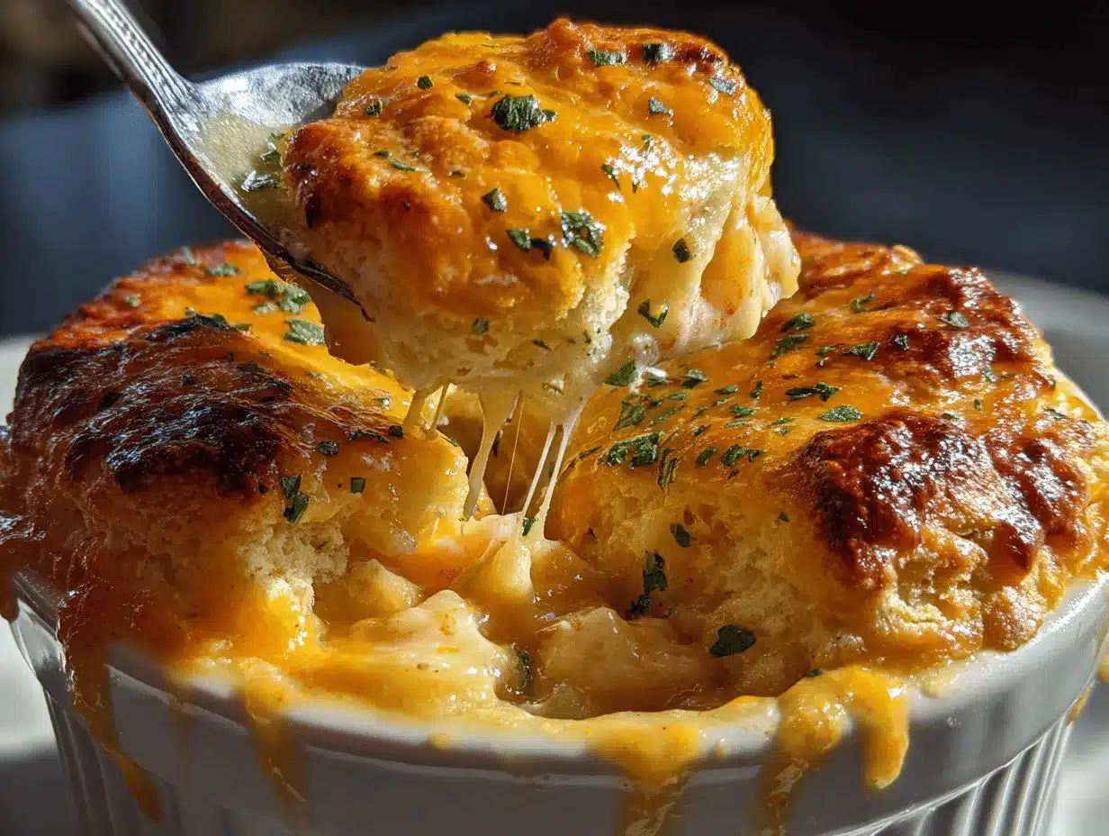 Cheddar Bay Biscuit Seafood Pot Pie preparation steps