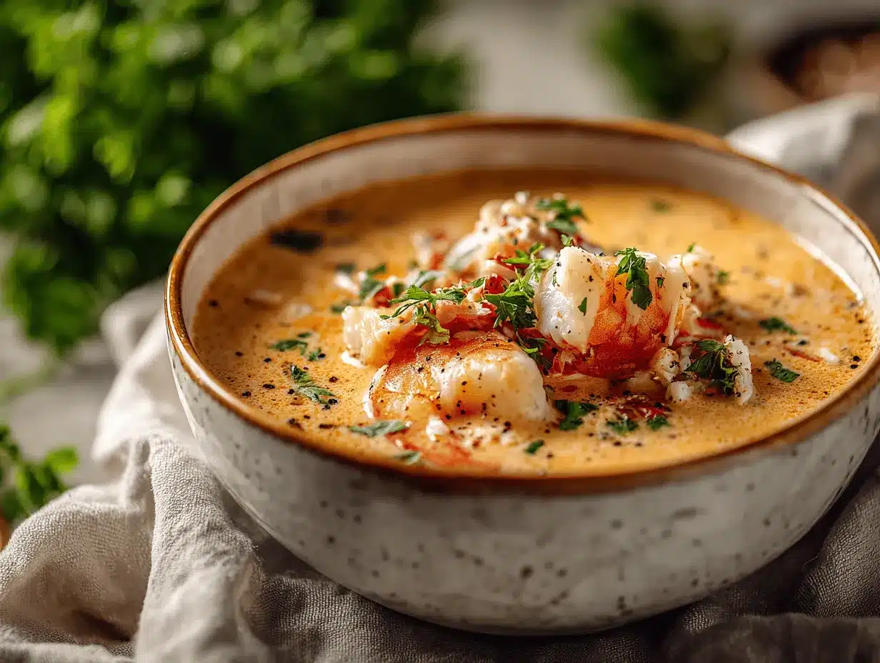 creamy crab and shrimp bisque preparation steps