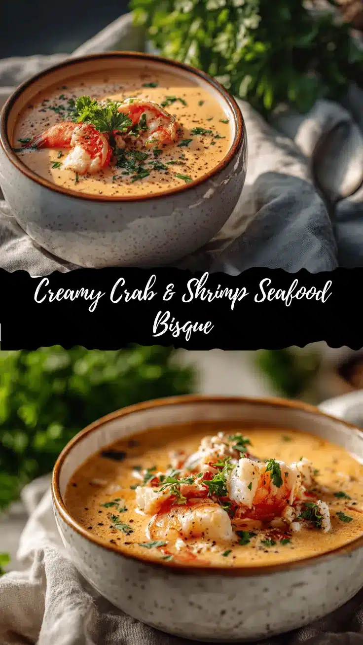 creamy crab and shrimp bisque recipe