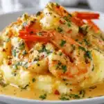 creamy garlic shrimp - featured image