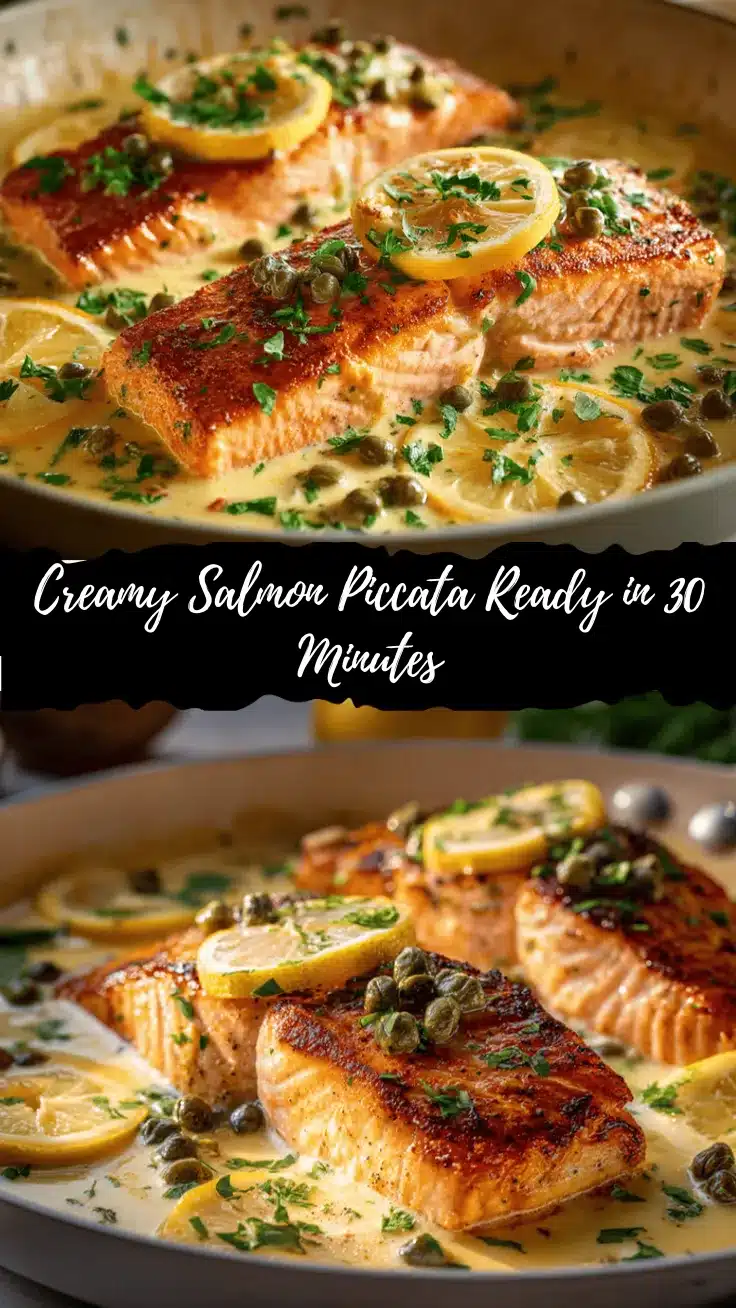 creamy salmon piccata recipe