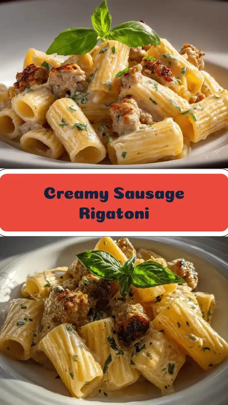 creamy sausage rigatoni recipe