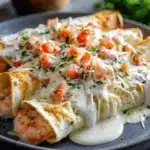 creamy shrimp enchiladas - featured image
