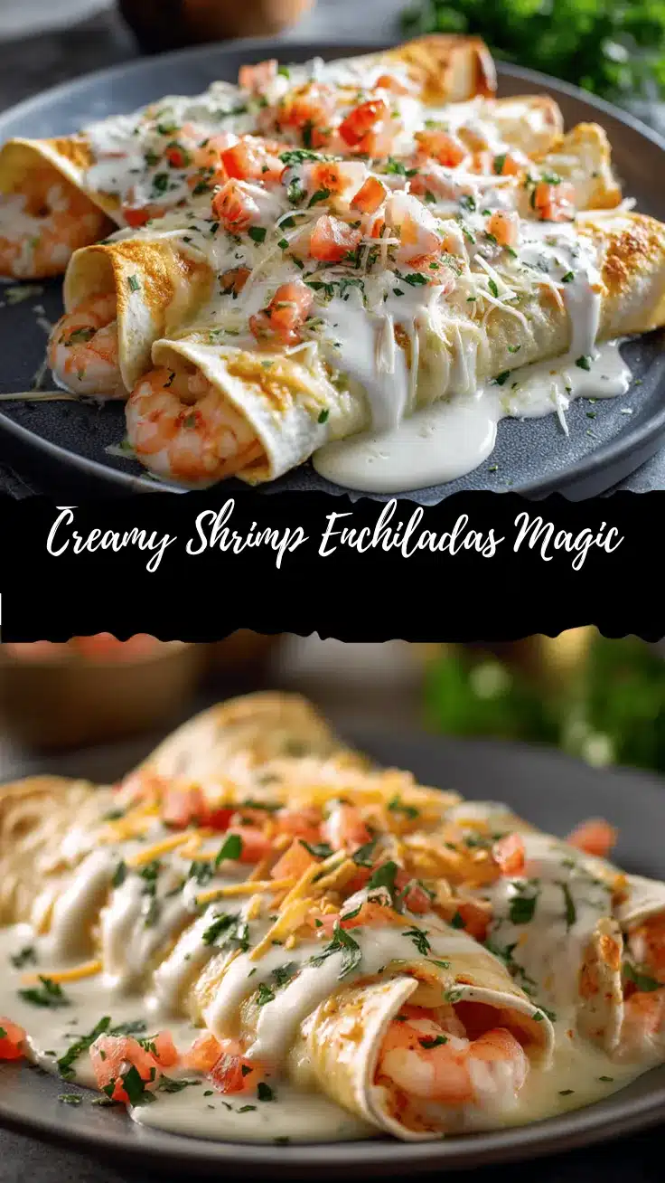 creamy shrimp enchiladas recipe