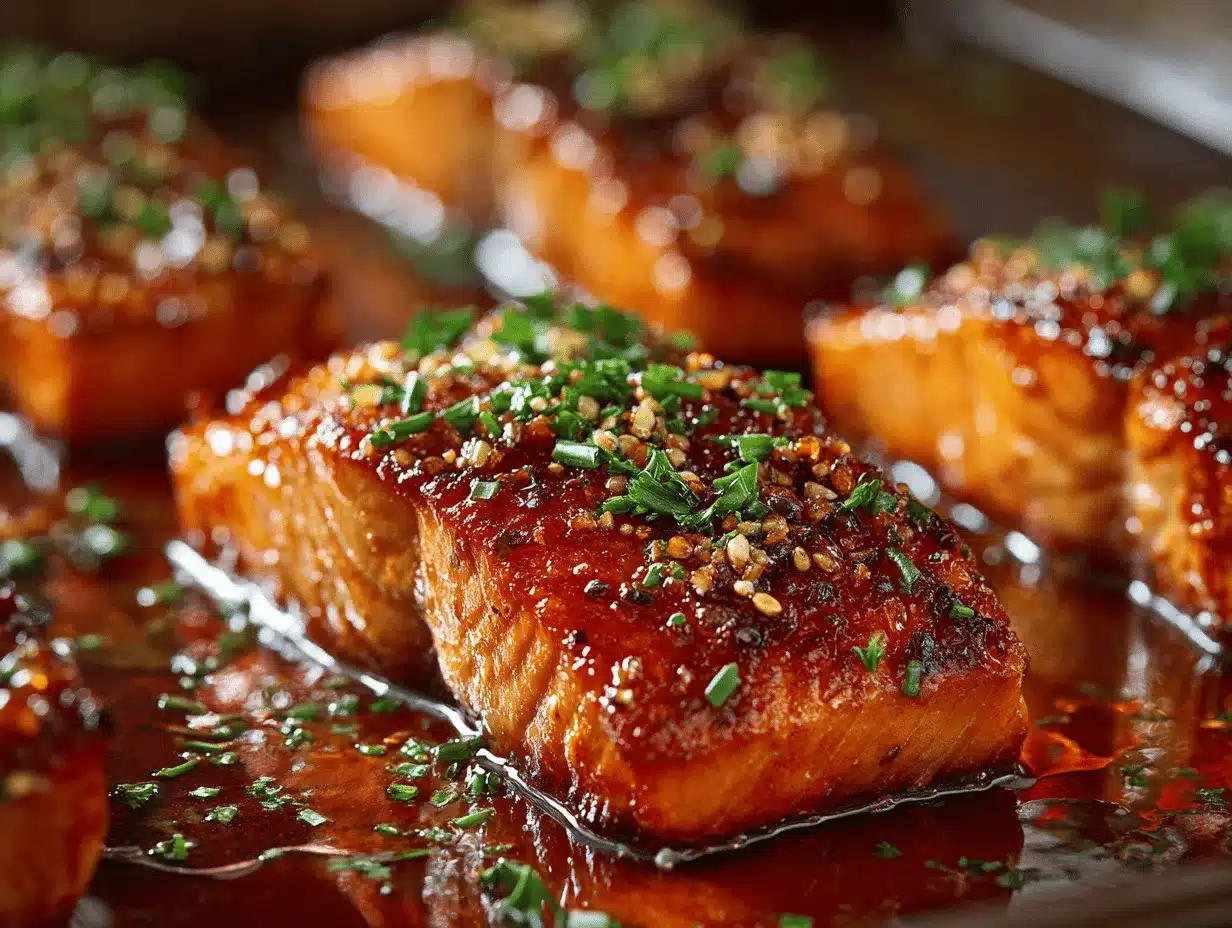 crispy honey garlic salmon preparation steps