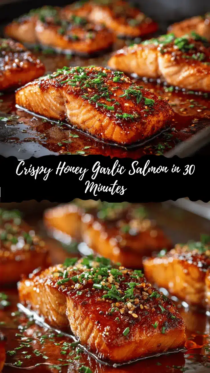 crispy honey garlic salmon recipe