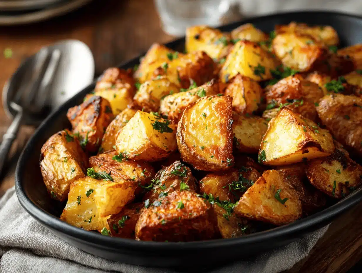 crispy roast potatoes - featured image