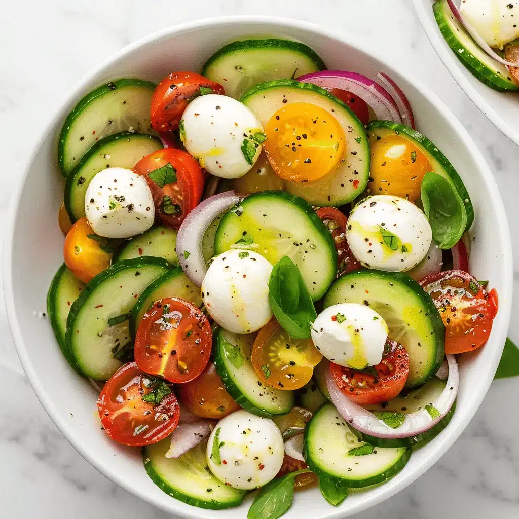 cucumber Caprese salad - featured image