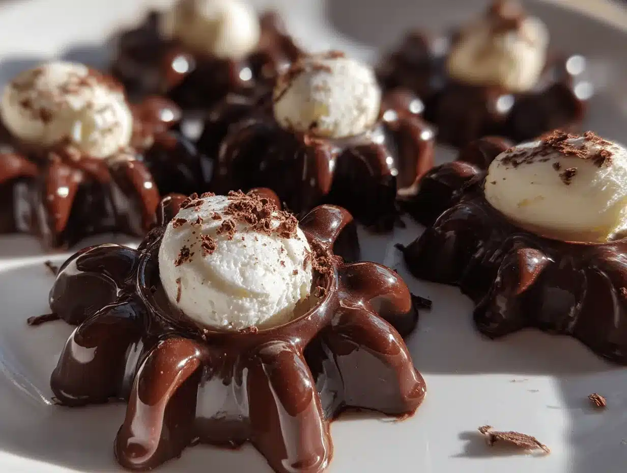 dark chocolate spiders preparation steps