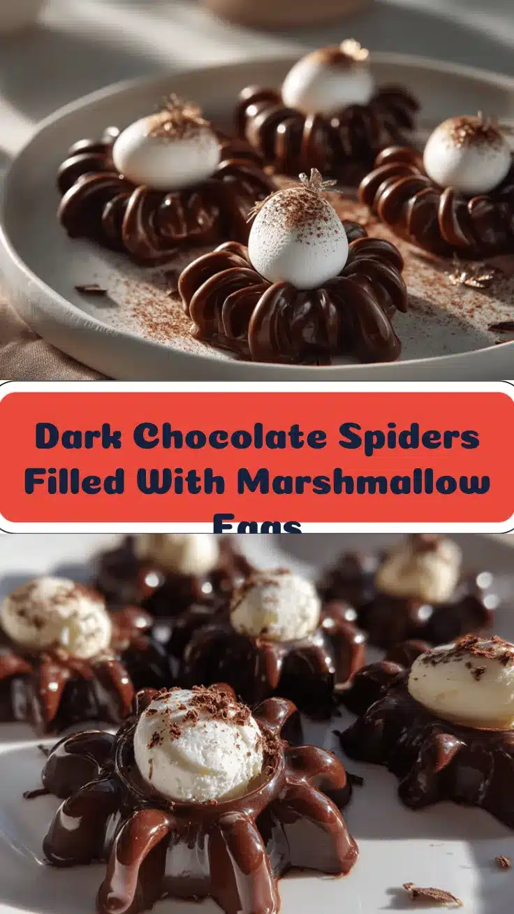 dark chocolate spiders recipe