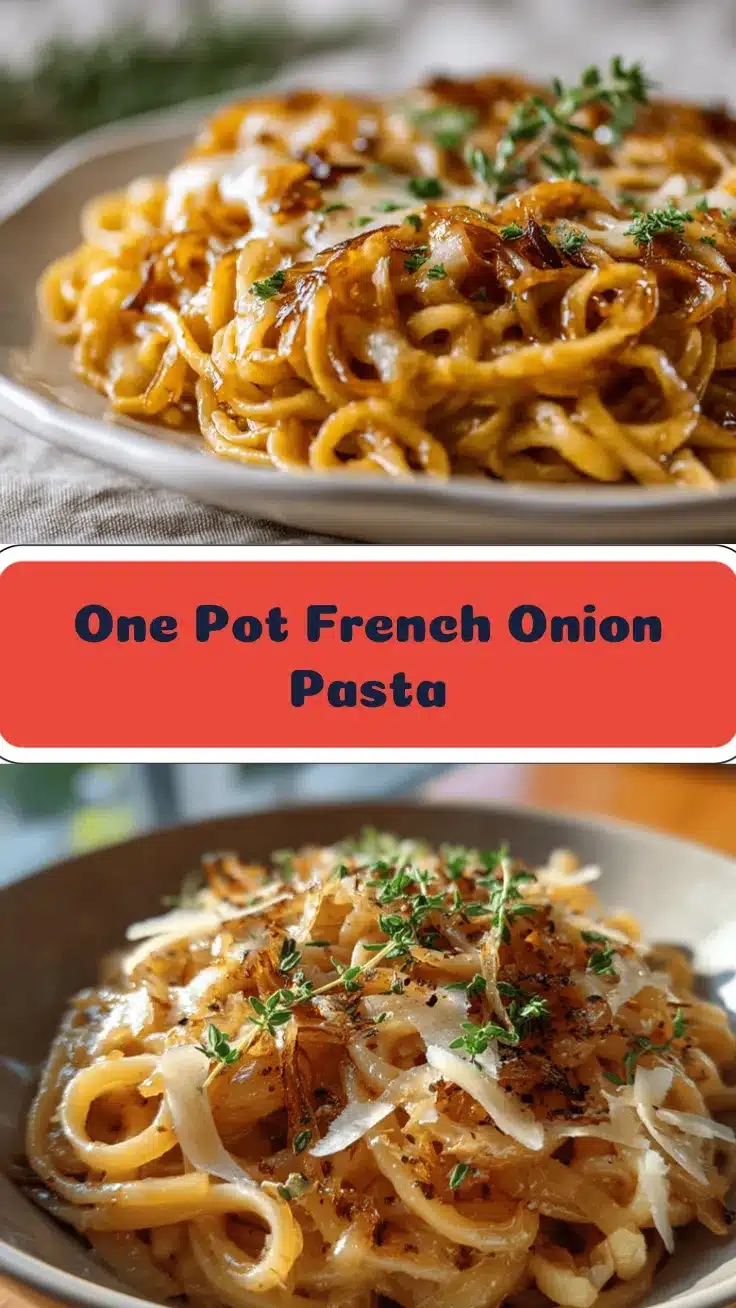 French onion pasta recipe