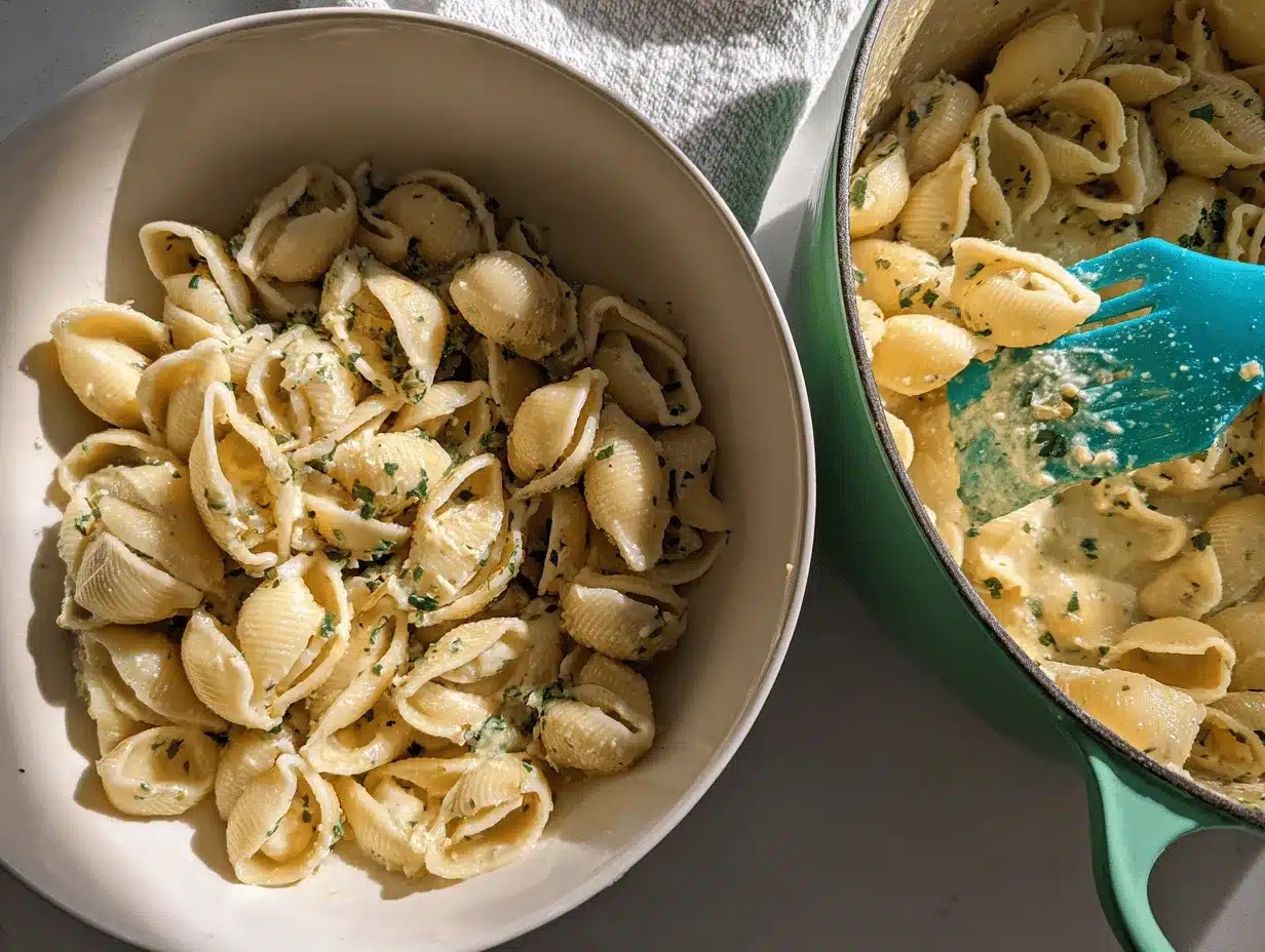 garlic butter pasta preparation steps
