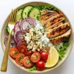Greek chicken bowl recipe - featured image