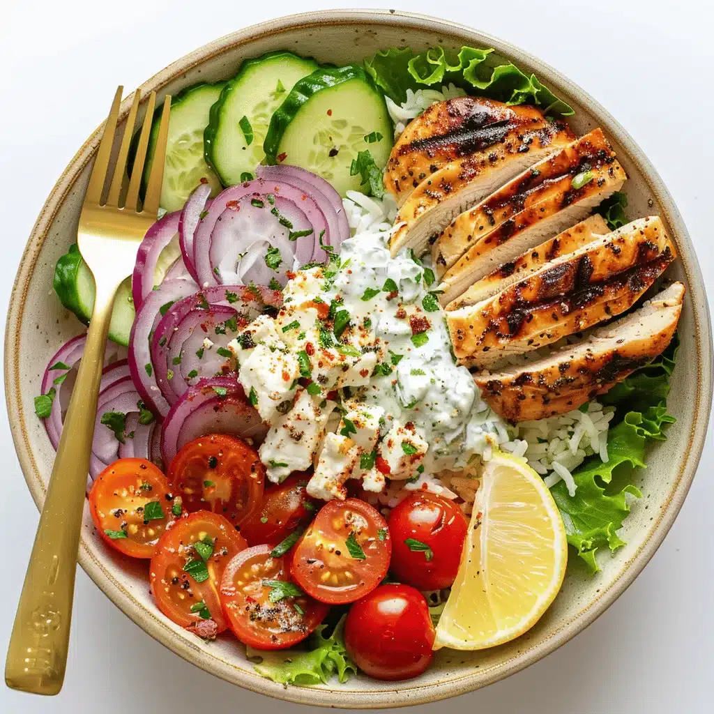 Greek chicken bowl recipe - featured image