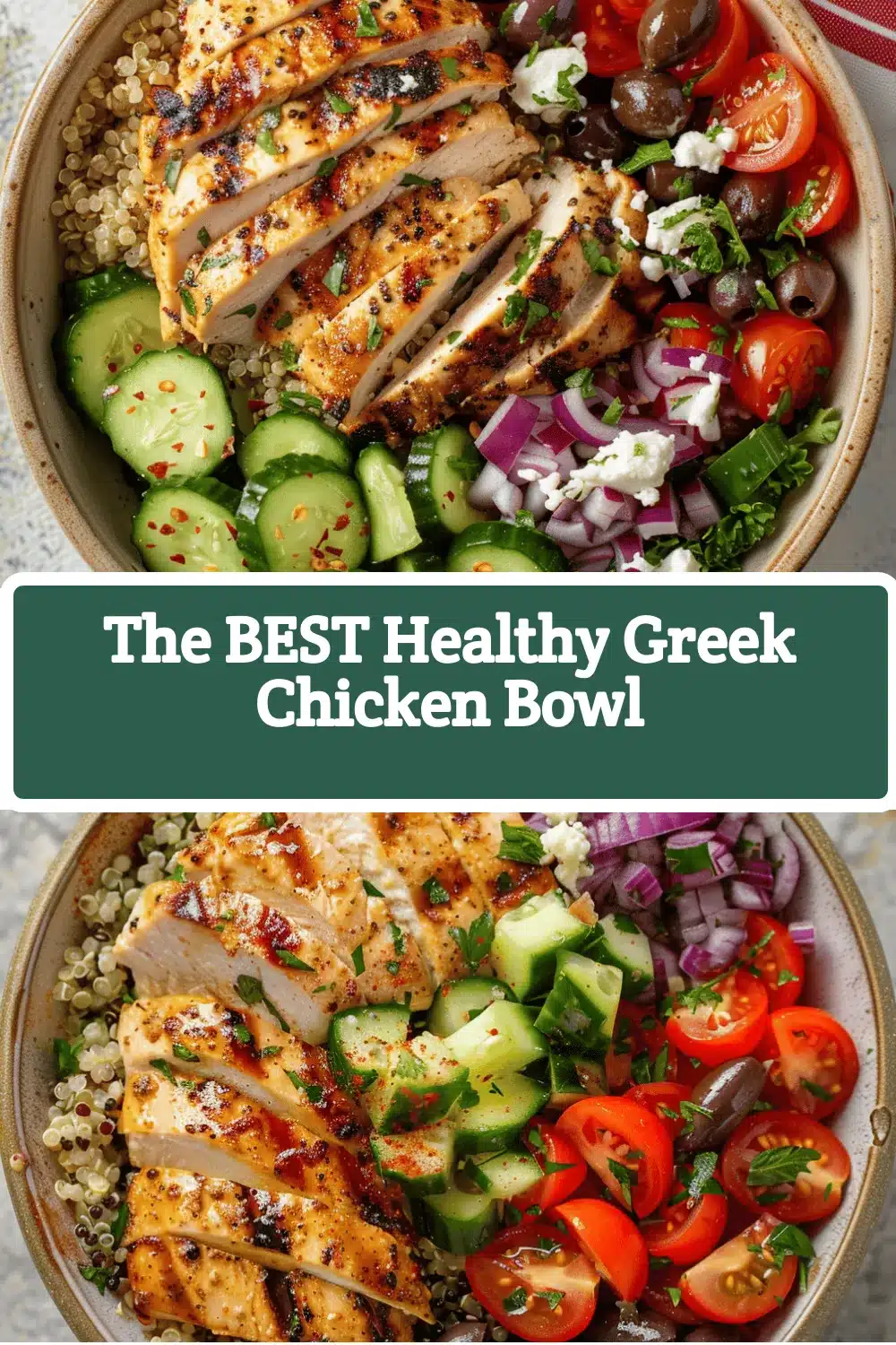 Greek chicken bowl recipe