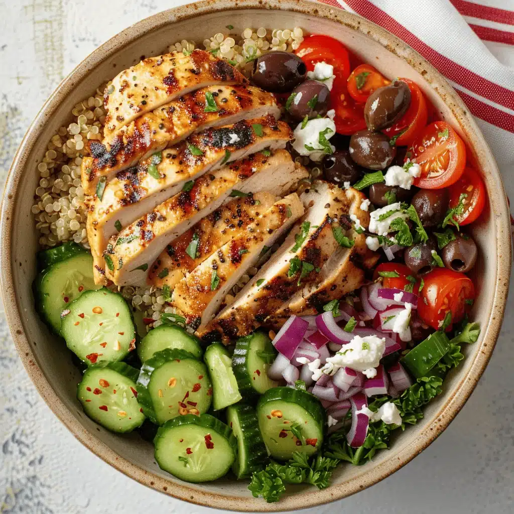 Greek chicken bowl - featured image