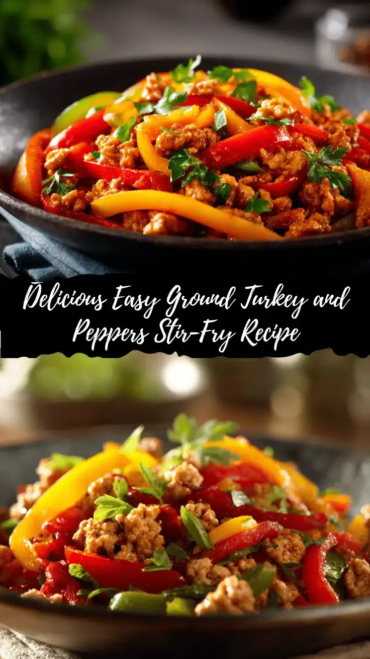ground turkey and peppers stir-fry recipe