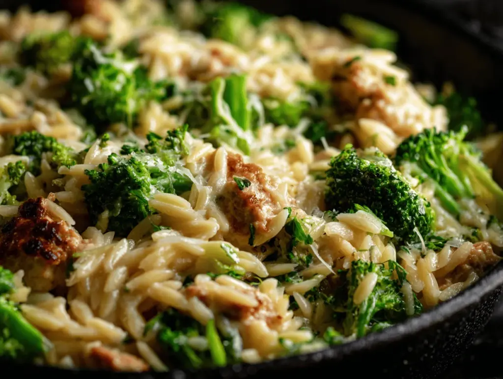 ground turkey orzo - featured image