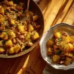 ground turkey with potatoes - featured image