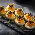 Halloween deviled eggs - featured image