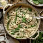 high protein chicken orzo - featured image