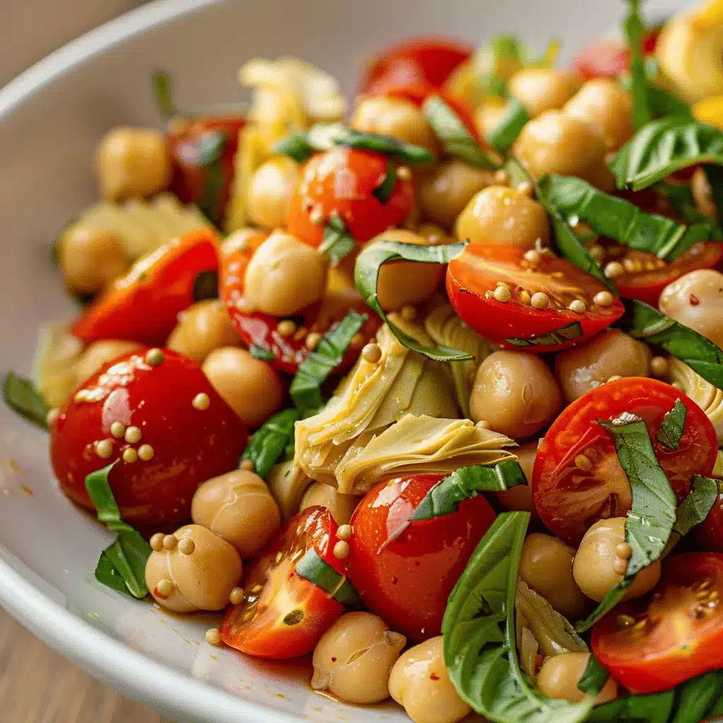 high-protein tomato basil salad preparation steps