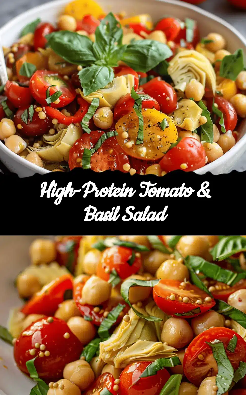 high-protein tomato basil salad recipe