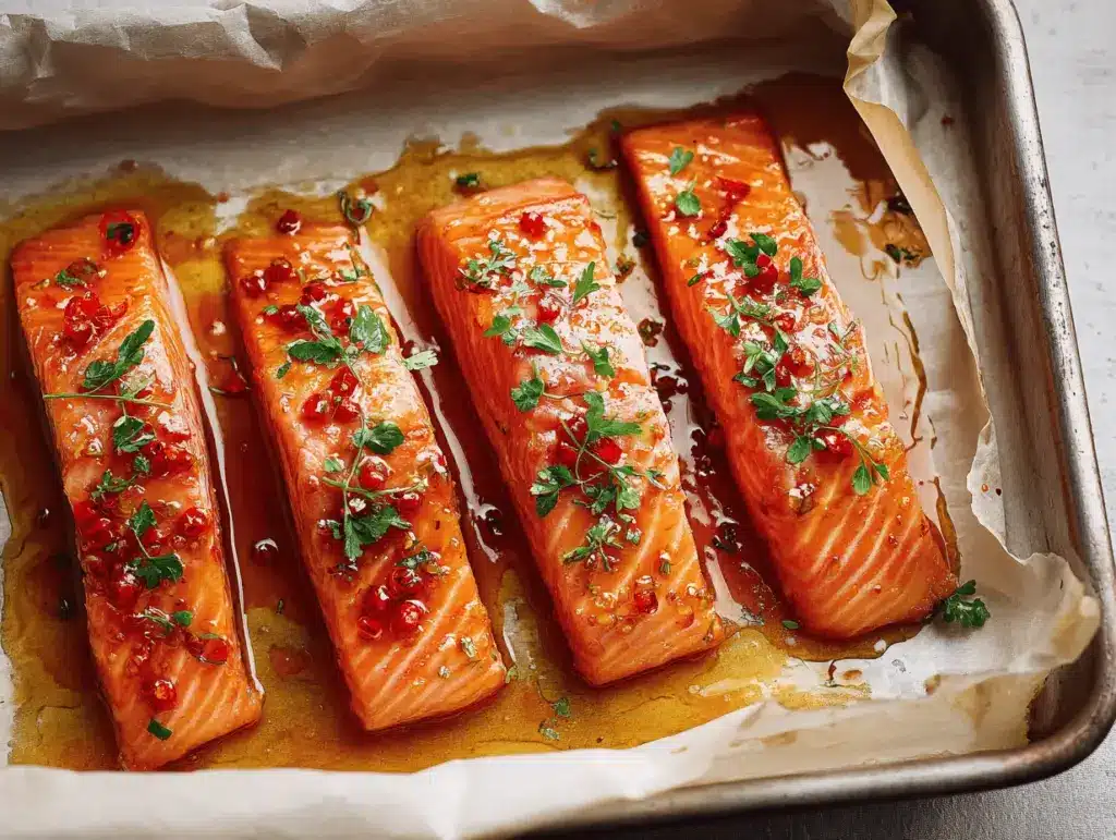 honey glazed salmon - featured image