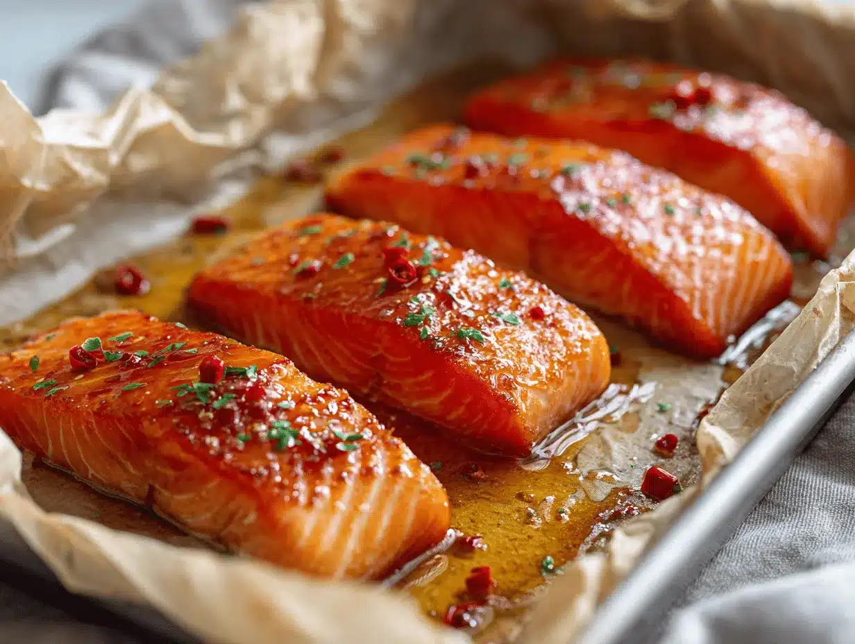 honey glazed salmon preparation steps