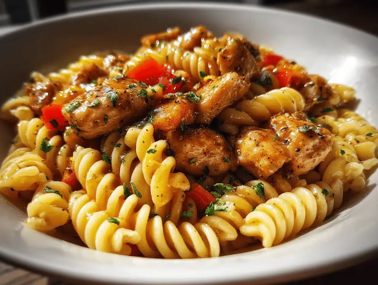honey pepper chicken pasta preparation steps