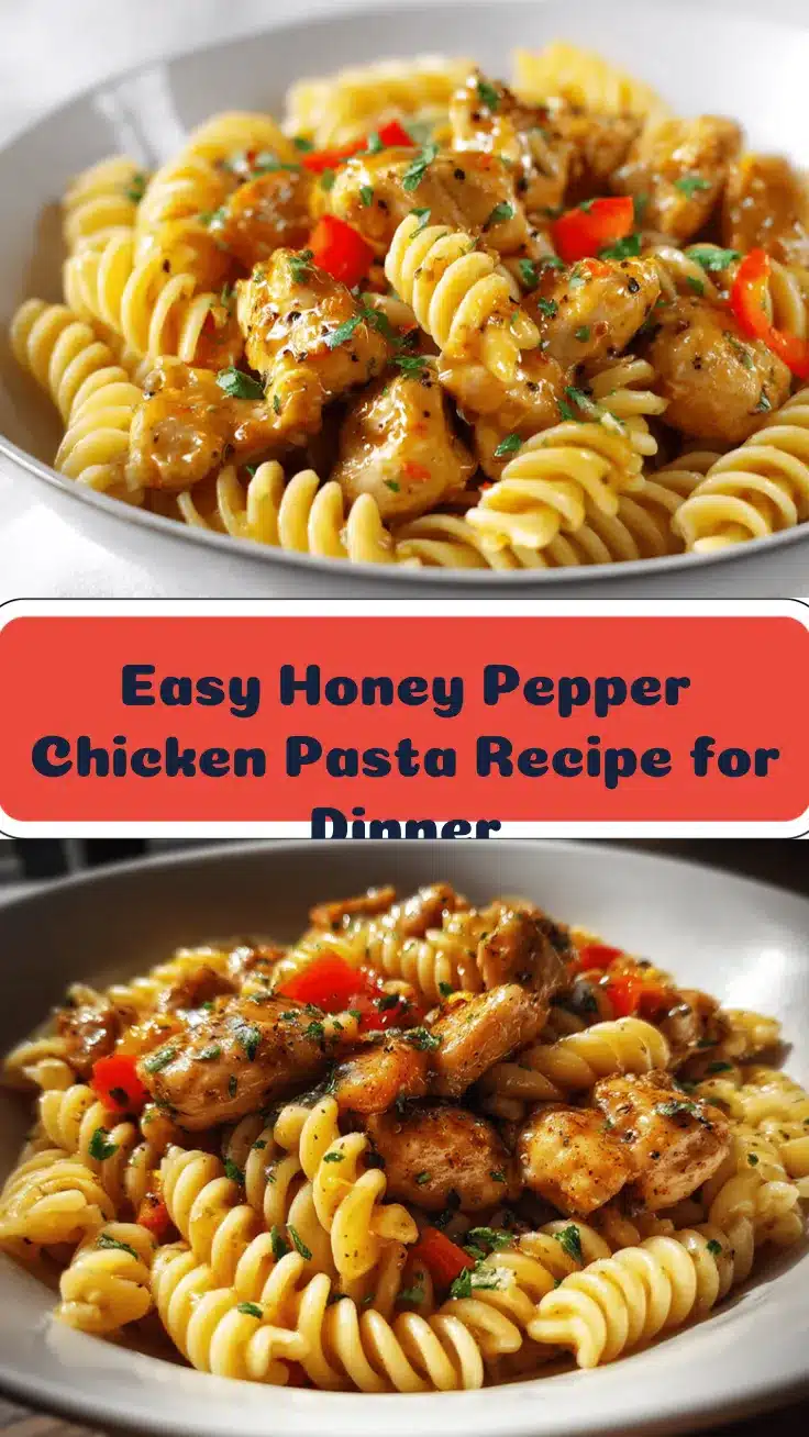 honey pepper chicken pasta recipe