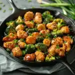honey sesame chicken and broccoli stir-fry - featured image