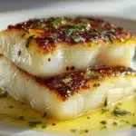 lemon garlic butter cod - featured image