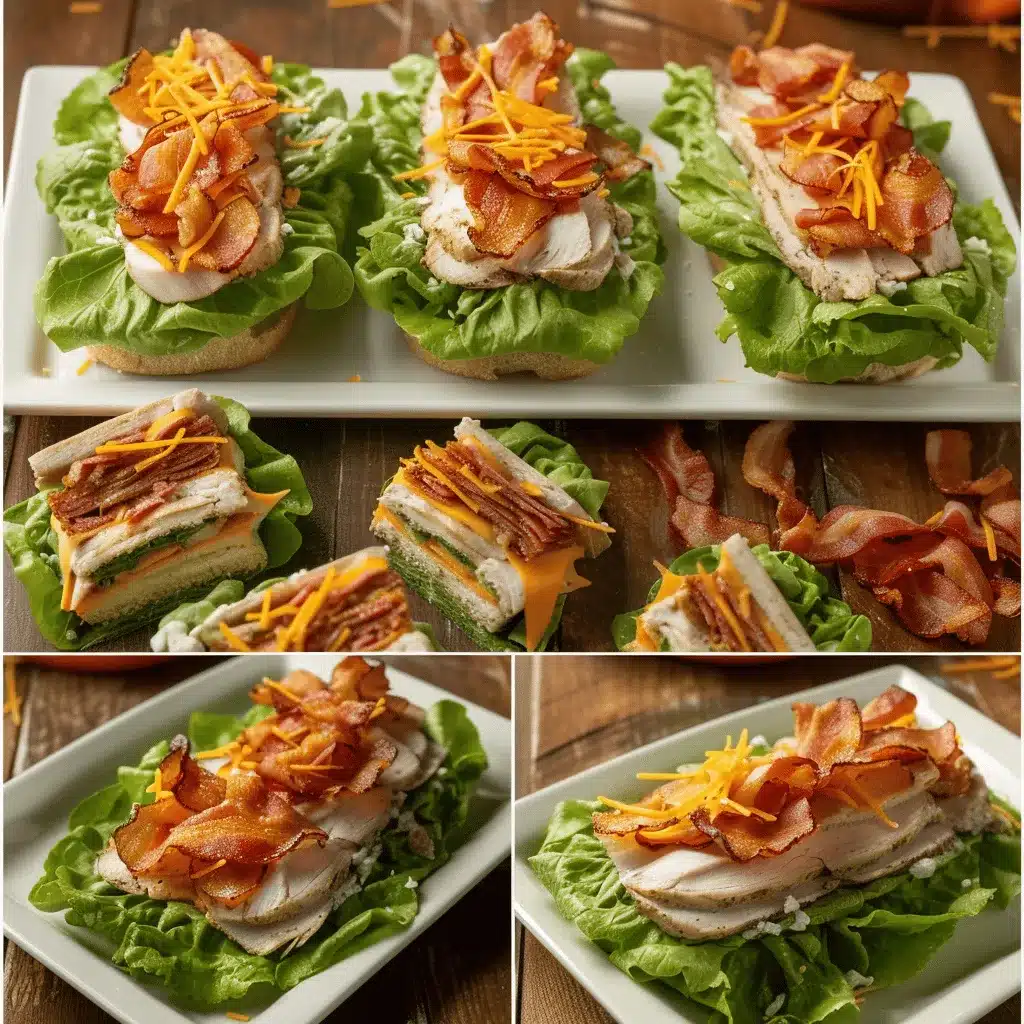 low carb chicken club sandwich preparation steps