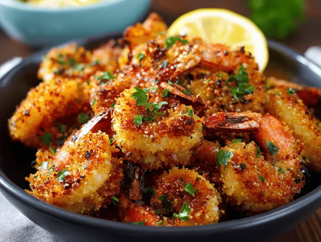 magic crispy baked shrimp - featured image