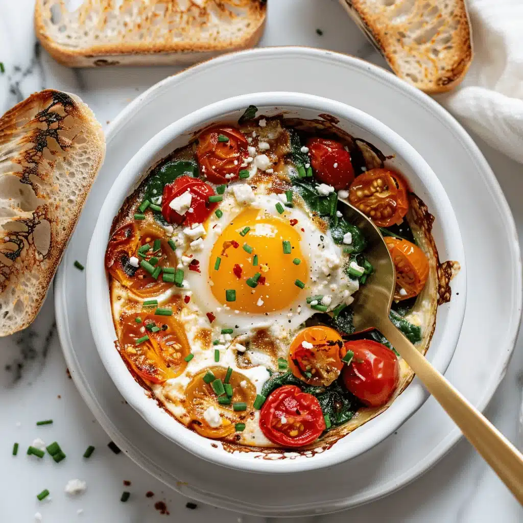 Mediterranean baked feta eggs - featured image
