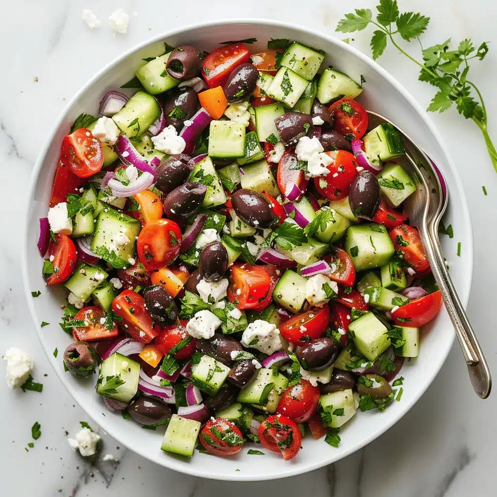 Mediterranean salad recipe preparation steps