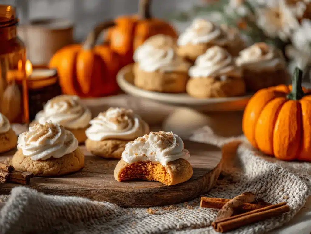 pumpkin cheesecake cookies - featured image