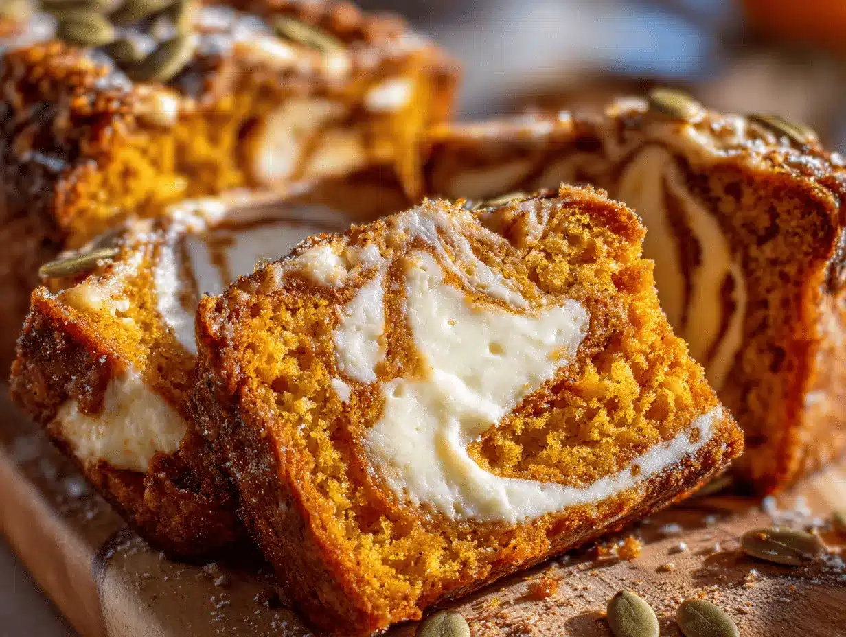 pumpkin cream cheese bread preparation steps