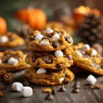 pumpkin smores cookies - featured image