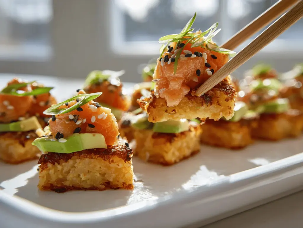 salmon crispy rice - featured image