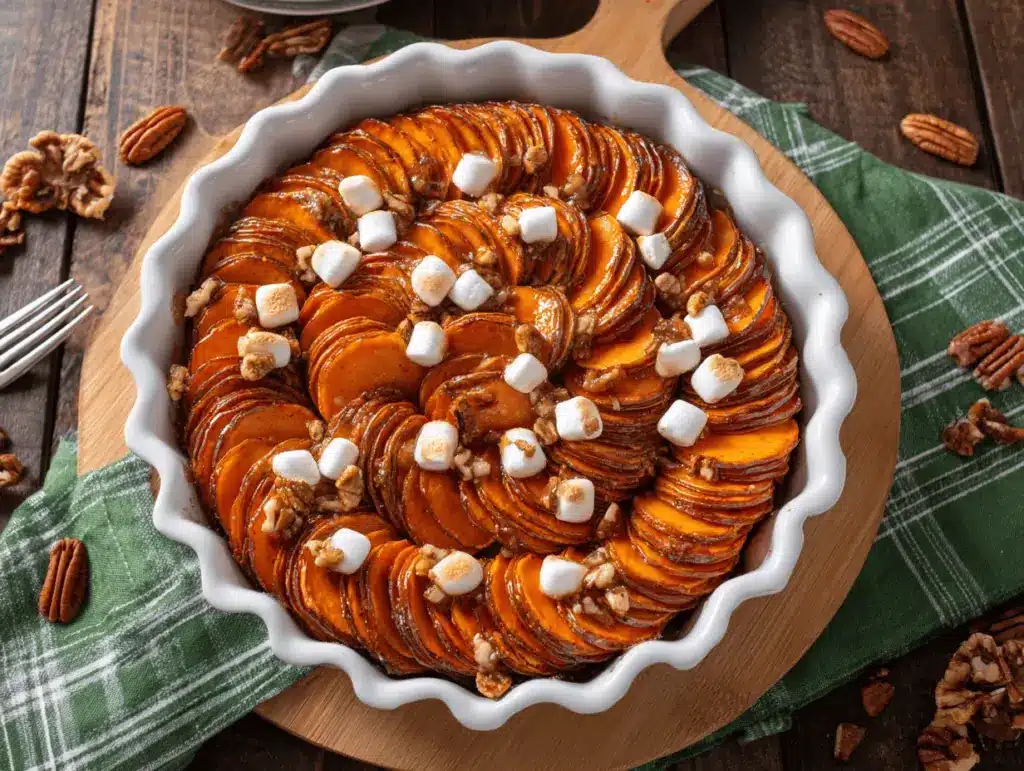 scalloped sweet potatoes - featured image