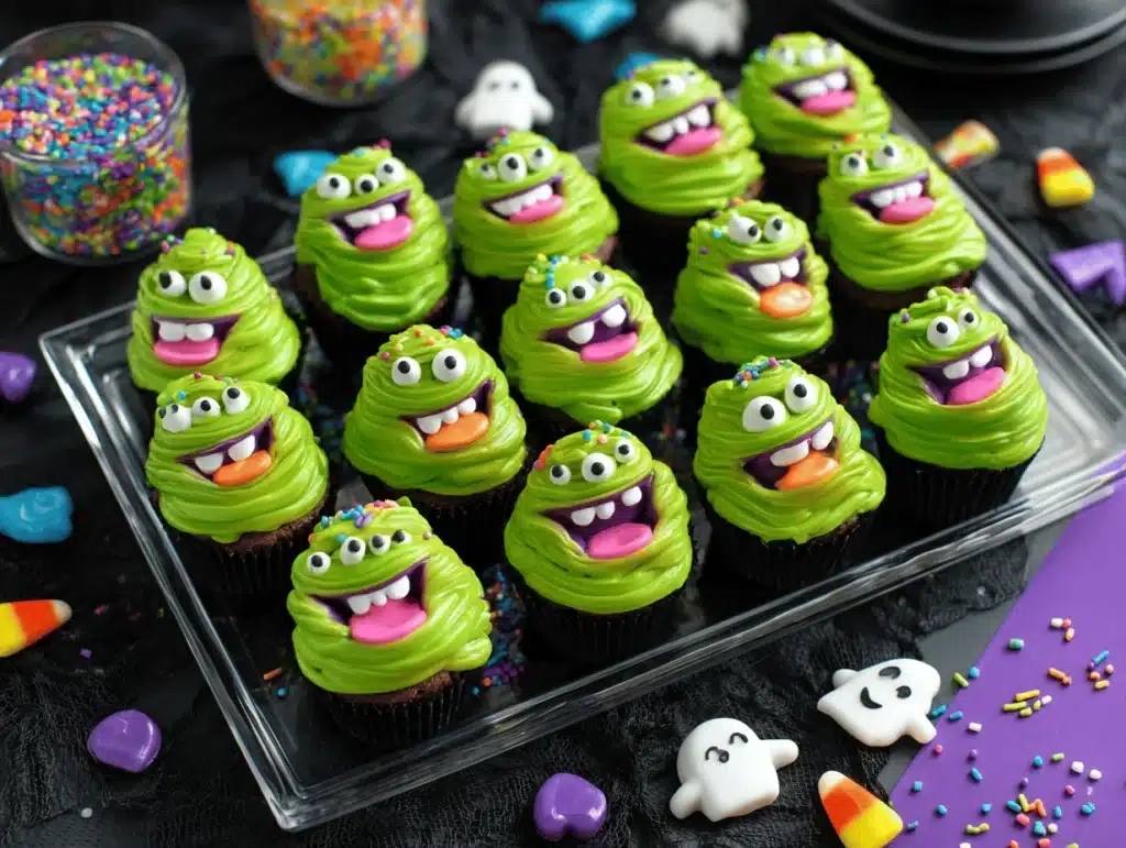 Slimer Ghostbusters Cupcakes - featured image