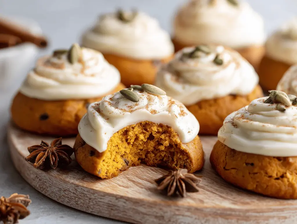 soft pumpkin cookies - featured image